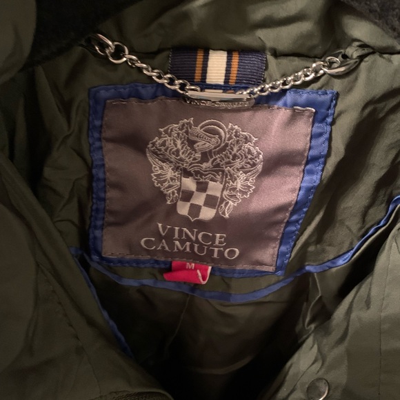 Vince Camuto Quilted Olive Green Jacket - Picture 5 of 7